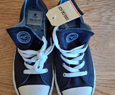 Navy Casual Trainers - Size 2 (Suit Boy or Girl)