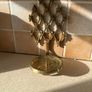 Vintage Solid brass sconce Wall Mount Pillar Candle holder Image 7