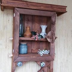 NEW Rustic Floating display/storage shelf piece