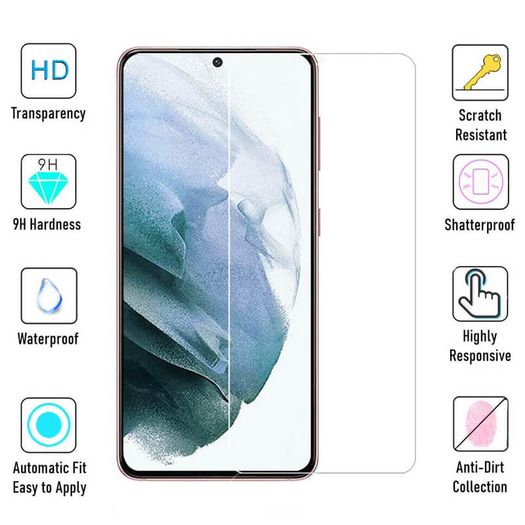 For Samsung Galaxy S21 Plus / 5G Tempered Glass Screen Protector Case Friendly - FHT14SMTG