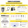 Flex Shaft Grinder 780W Rotary Tool 500-23000RPM Rotary Carver with 1/4" 3-Jaw Chuck & Stepless Speed Foot Pedal Hanging Grinding Machine 131PCS Accessories for Jewelry Polishing Grinding DIY Image 6