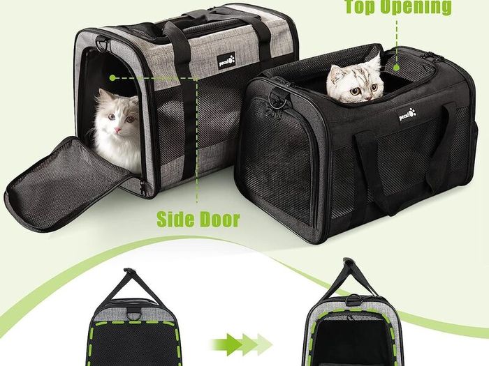 Pet Carrier Bag Large, Cat Carrier Handbag, Portable Dog Travel Bag, Breathable Mesh Fabric, Suitable for Both Long And Short Trips, Used for Cats and Puppies Under 7K