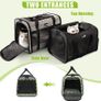 Pet Carrier Bag Large, Cat Carrier Handbag, Portable Dog Travel Bag, Breathable Mesh Fabric, Suitable for Both Long And Short Trips, Used for Cats and Puppies Under 7K Image 3