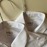 M&S white school shirts (new) age 8-9 Image 6