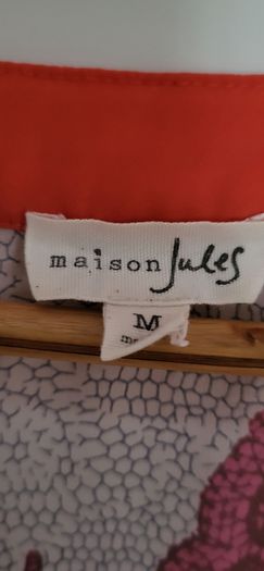 Maison Jules abstract printed dress with pockets Sz M (Fit 10-12 UK)