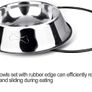 2 Stainless Steel Dog Bowls, Dog Feeding Bowls, Dog Plate Bowls With Non-slip Rubber Bases,Small Pet Feeder Bowls And Water Bowls (FREE POSTAGE) Image 6