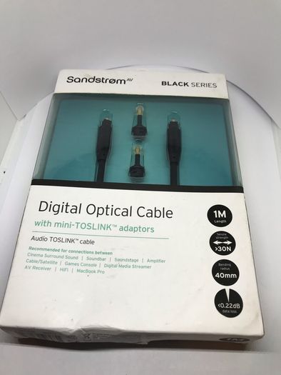 New Sandstrom Black Series Digital Optical Cable
