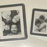 BRAND NEW Grey Curved Photo Frames Image 2