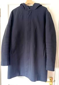 Cos Men's Hooded Parka Style Jacket- Navy - Cos Size 54