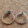 Small size: 18 CT Gold Diamond ring 450 euro and  18 CT Diamond, Iolite ring 450 euro Image 4