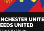 Leeds Utd V Man Utd ticket