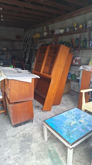 Vintage Mid-Century Teak Furniture Set / Wall Unit (Project Piece)