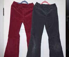2 pairs of girls corduroy trousers from H&M, size 9/10 yo