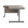 New Radial / Corner Desk 1800 x 1200mm - Grey Oak Image 4