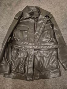 Zara faux leather jacket