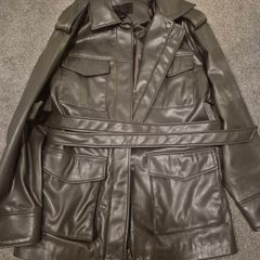 Zara faux leather jacket