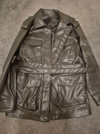 Zara faux leather jacket