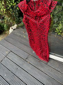 Black and Red Dress midi