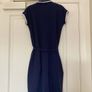 Fred Perry Originals cotton retro tennis dress in navy and white Image 4