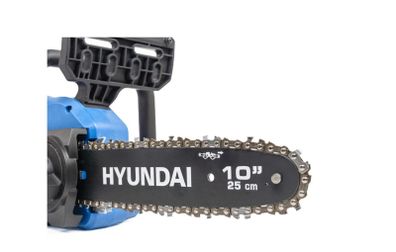 Hyundai 10'' 25cm Cordless Chainsaw 20V Li-Ion 4Ah Battery and Charger
