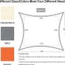 Sun Shade Sail Waterproof Outdoor Garden Patio Party Sunscreen Awning 2x2x2m Triangle Canopy 98% UV Block with Free Rope Image 2