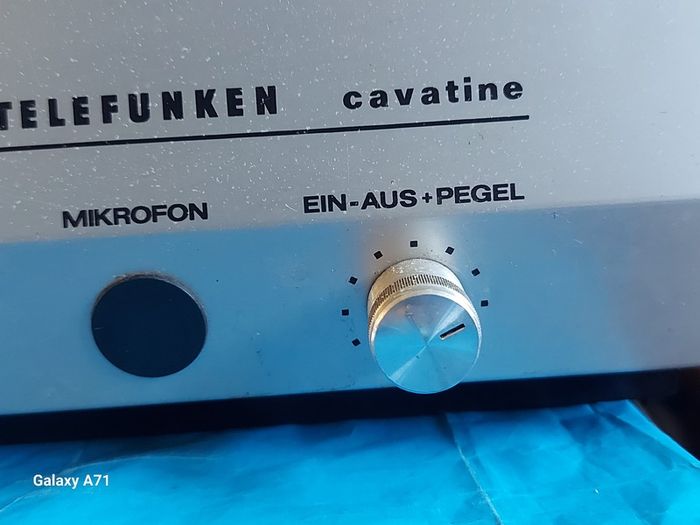 Telefunken Cavatine 201, Mw, Lw Radio plus Tape Deck, German Model in German Language, Powers on and off