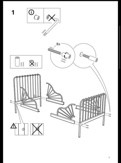 IKEA Pink Minnen Extendable Kids Bed and Mattress