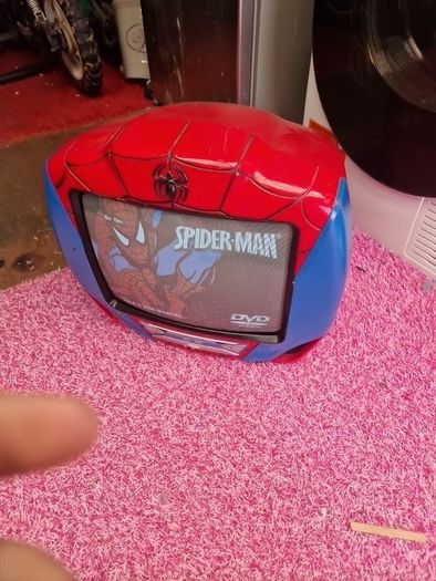vintage  spiderman  dvd player