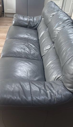 3-seater leather sofa