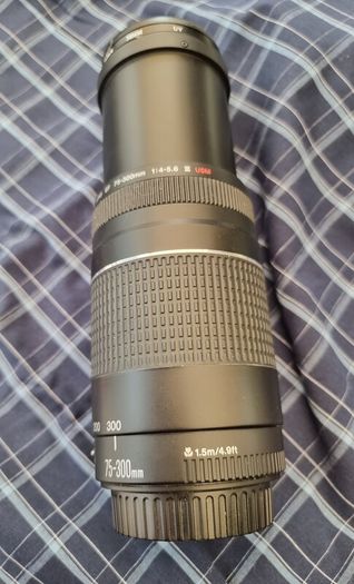 Canon EF 75 to 300mm f4-5.6 III USM telephoto zoom lens