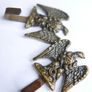 Vintage Miniature Brass Eagle Hooks for hanging a Saber or other military items Image 7