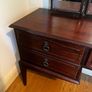 Vintage Mahogany Vanity with 3-Way Mirror Image 5