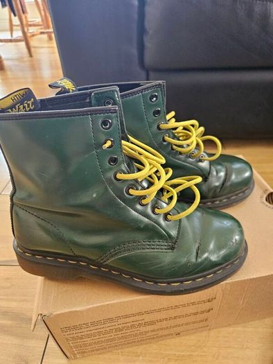 Dr Martens boots green
