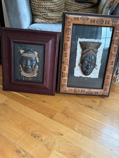 2 African Wall Decorations.