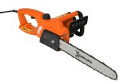 Aluminium Electric Chainsaw, Double Brake Protection, Blade Cover, 2000 W for Wood, Trees and Branches, Orange