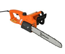 Aluminium Electric Chainsaw, Double Brake Protection, Blade Cover, 2000 W for Wood, Trees and Branches, Orange