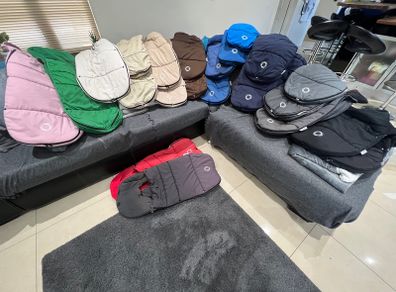 Bugaboo foot muffs in Swords