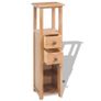 Corner Cabinet 26x26x94 cm Solid Oak Wood Image 5