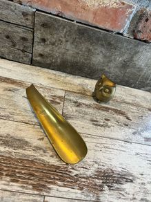 vintage Brass Boot or Shoe Horn