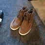 new boys brown high top boots Image 2