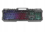 New GT-5 PC Metal Gaming LED Rainbow Backlight Wired USB Keyboard 104 Keys #885