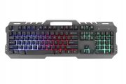 New GT-5 PC Metal Gaming LED Rainbow Backlight Wired USB Keyboard 104 Keys #885