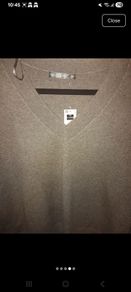 knitted v neck