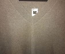 knitted v neck