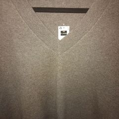 knitted v neck