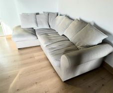 Grey corner sofa l shaped couch