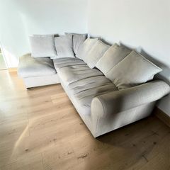 Grey corner sofa l shaped couch