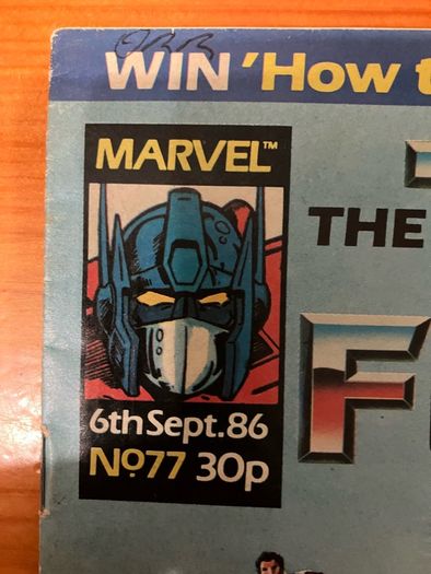 Comic: 'The Transformers' no. 77 (6th September 1986)