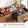 8 Drawers Chest of Drawers, Fabric Storage Dresser Vertical with Spacious Wooden Tabletop Image 5