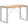 Dining Table 120x60x75 cm Solid Rough Mango Wood Image 8